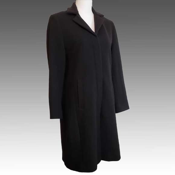 GAP Black,WOOL Blend Winter Topcoat Size-Small-EUC - Picture 3 of 5